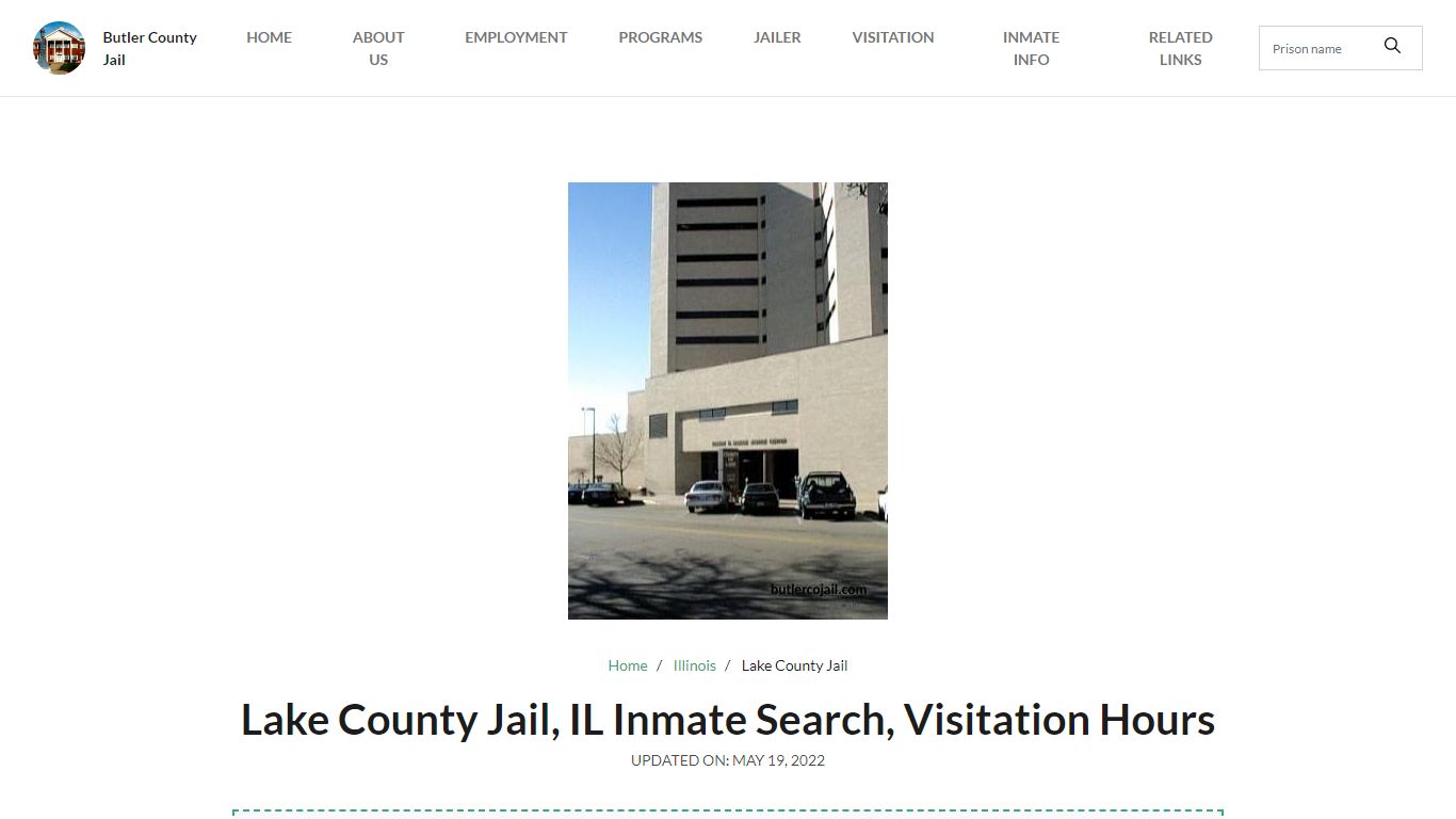 Lake County Jail, IL Inmate Search, Visitation Hours